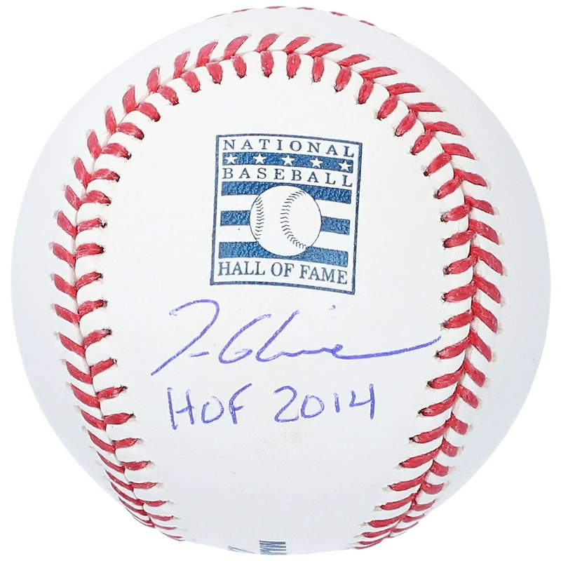 Tom Glavine Atlanta Braves Autographed Hall of Fame Logo Baseball with "HOF 2014" Inscription