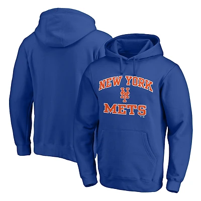 Men's Fanatics Royal New York Mets Heart & Soul Pullover Hoodie