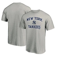 Men's Fanatics Heather Gray New York Yankees Heart & Soul T-Shirt