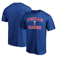 Men's Fanatics Royal Texas Rangers Heart & Soul T-Shirt