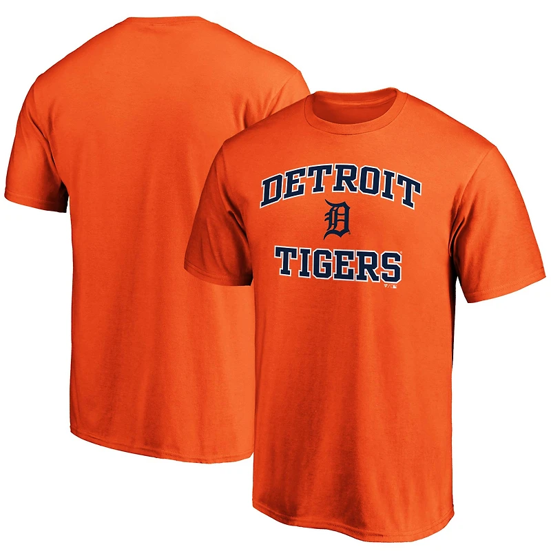 Men's Fanatics Orange Detroit Tigers Heart & Soul T-Shirt