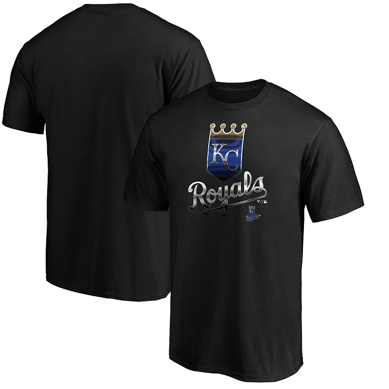Men's Fanatics Black Kansas City Royals Midnight Mascot T-Shirt