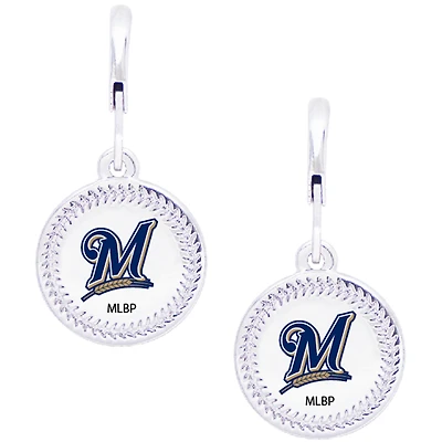 Women's Swarovski Milwaukee Brewers Team Logo Earrings