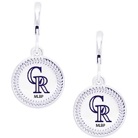 Women's Swarovski Colorado Rockies Team Logo Earrings