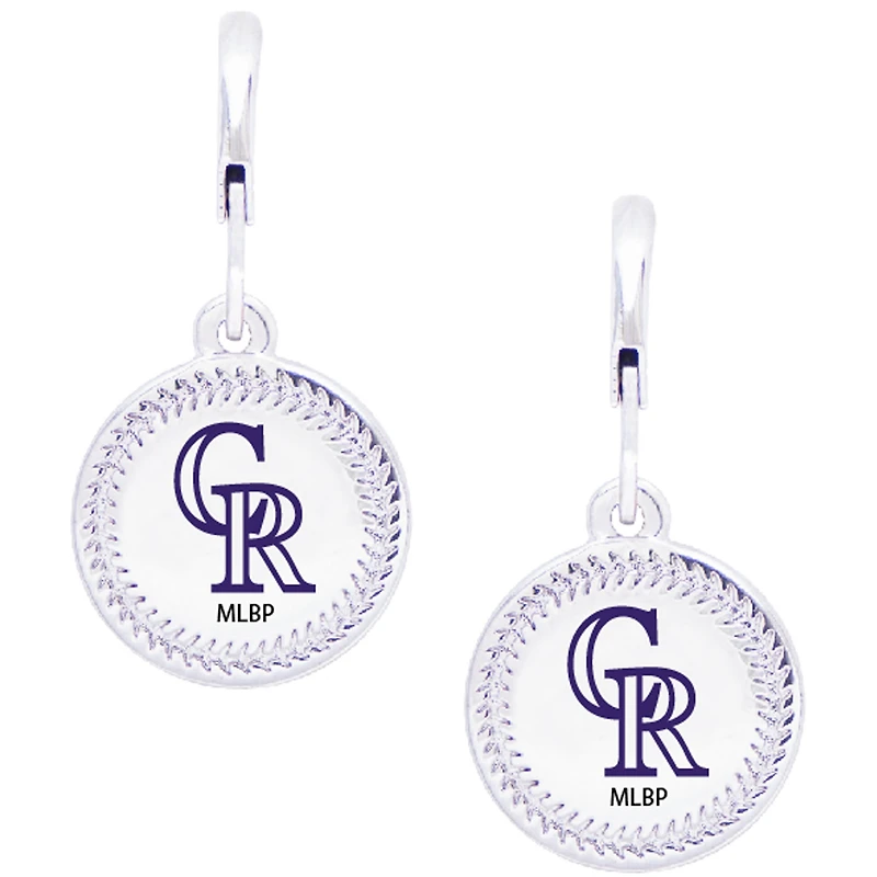 Women's Swarovski Colorado Rockies Team Logo Earrings