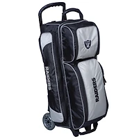 Black Las Vegas Raiders Triple Roller Bowling Bag