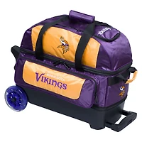 Purple Minnesota Vikings Two-Ball Roller Bowling Bag