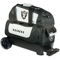 Black Las Vegas Raiders Two-Ball Roller Bowling Bag