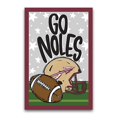 Florida State Seminoles 12'' x 18" Team Helmet & Ball Garden Flag
