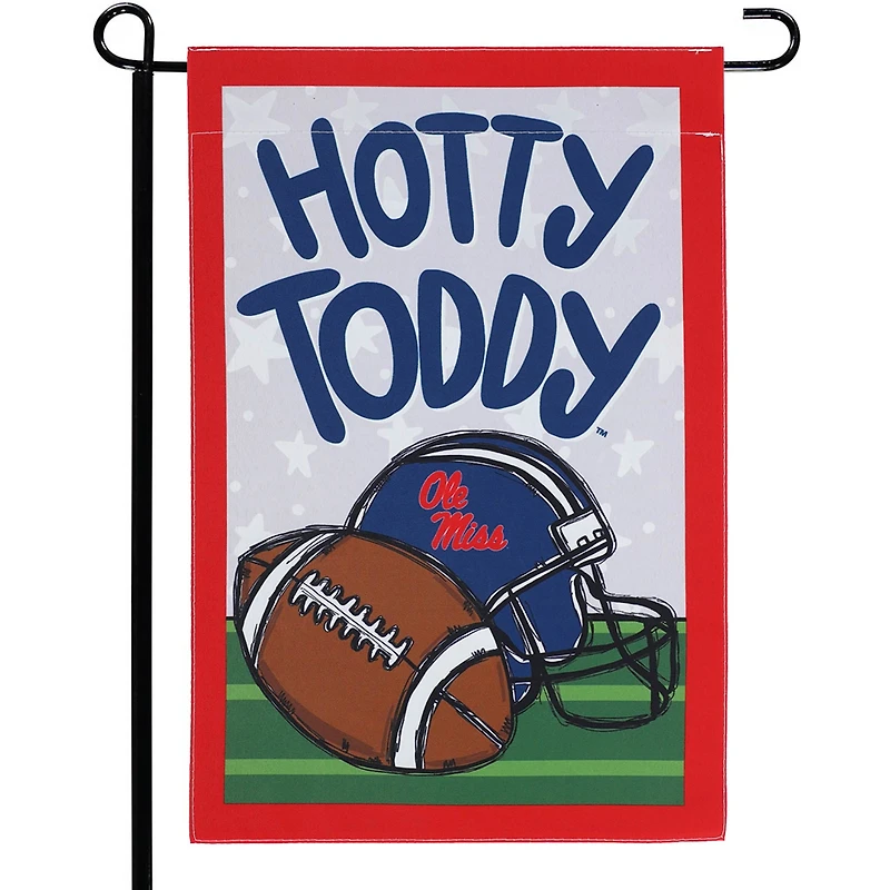 Ole Miss Rebels 12'' x 18" Team Helmet & Ball Garden Flag