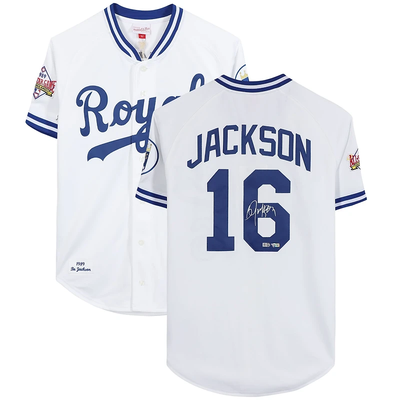 Bo Jackson Kansas City Royals Autographed Mitchell and Ness 1989 All-Star Game Authentic Jersey