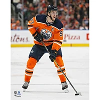 Connor McDavid Edmonton Oilers Unsigned Orange Jersey Skating Photograph