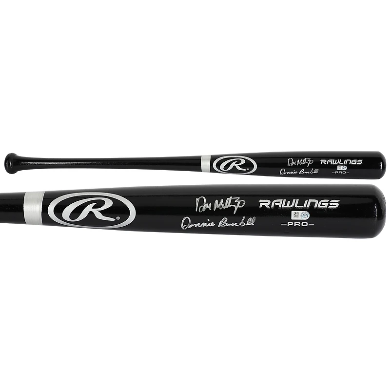 Don Mattingly New York Yankees Autographed Rawlings Pro Black Bat with "Donnie Baseball" Inscription