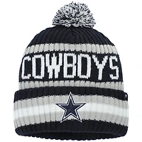 Men's '47 Navy Dallas Cowboys Bering Cuffed Knit Hat with Pom