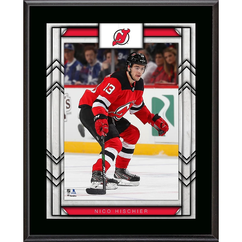 Nico Hischier New Jersey Devils 10.5" x 13" Sublimated Player Plaque