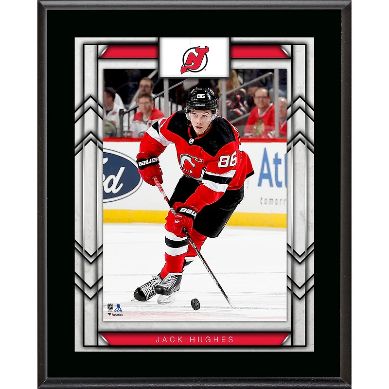 Jack Hughes New Jersey Devils 10.5" x 13" Sublimated Player Plaque