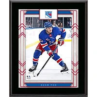 Adam Fox New York Rangers 10.5" x 13" Sublimated Player Plaque