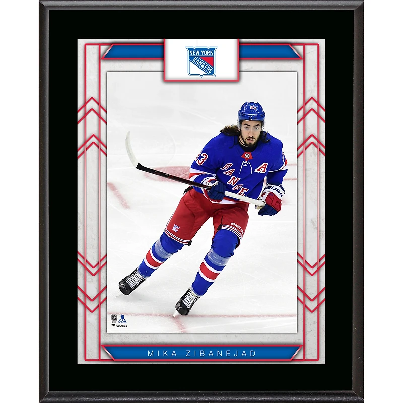 Mika Zibanejad New York Rangers 10.5" x 13" Sublimated Player Plaque