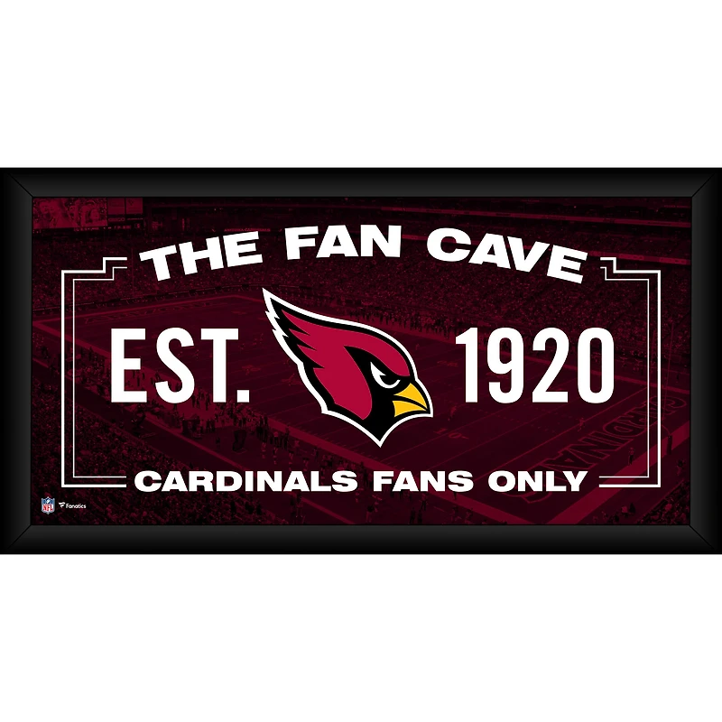 Arizona Cardinals Framed 10" x 20" Fan Cave Collage