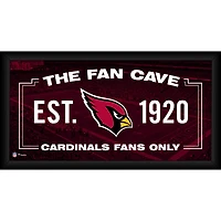 Arizona Cardinals Framed 10" x 20" Fan Cave Collage