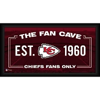 Kansas City Chiefs Framed 10" x 20" Fan Cave Collage