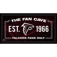 Atlanta Falcons Framed 10" x 20" Fan Cave Collage