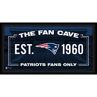 New England Patriots Framed 10" x 20" Fan Cave Collage