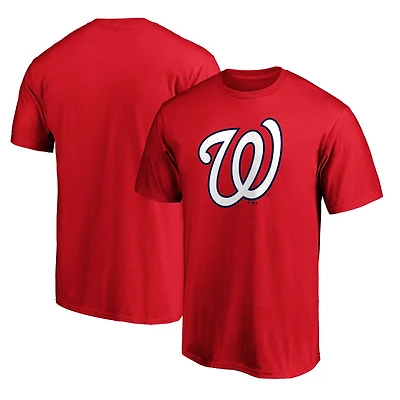 Men's Fanatics Red Washington Nationals Official Logo T-Shirt