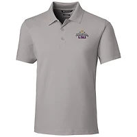 Men's Cutter & Buck Gray LSU Tigers College Football Playoff 2019 National Champions Forge Polo