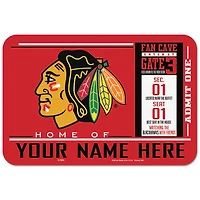 WinCraft Chicago Blackhawks 20'' x 30'' Personalized Floor Mat