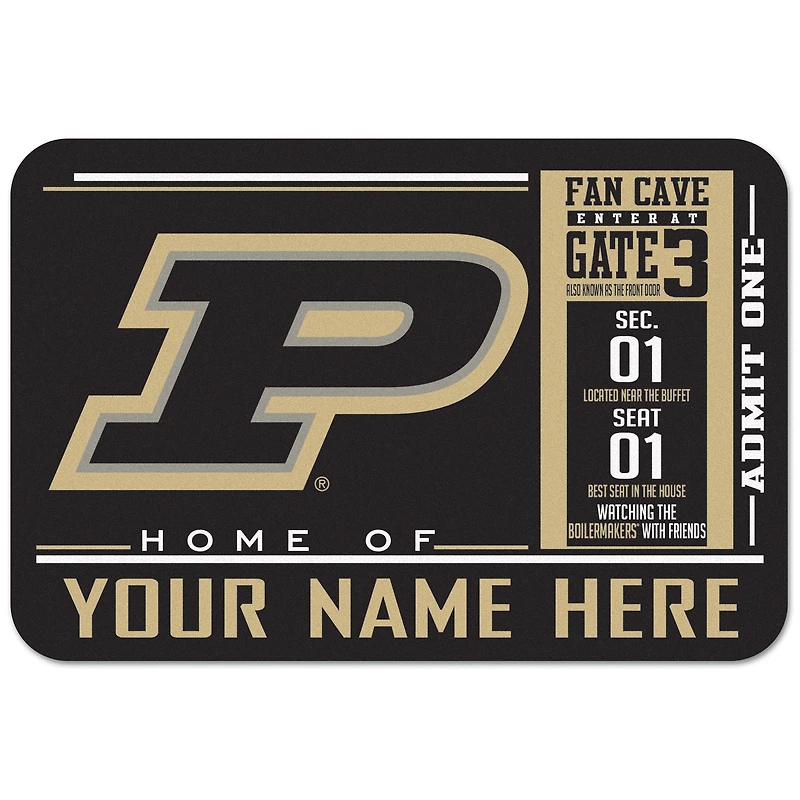 WinCraft Purdue Boilermakers 20'' x 30'' Personalized Floor Mat