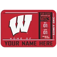 WinCraft Wisconsin Badgers 20'' x 30'' Personalized Floor Mat