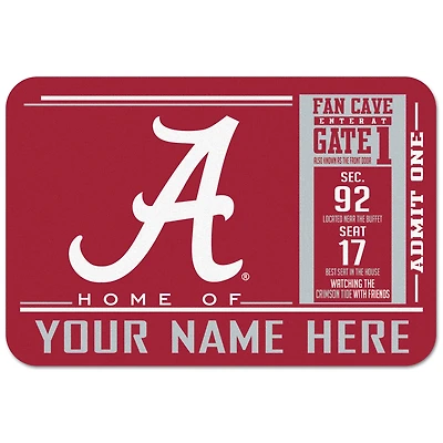 WinCraft Alabama Crimson Tide 20'' x 30'' Personalized Floor Mat