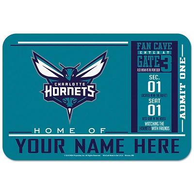 WinCraft Charlotte Hornets 20'' x 30'' Personalized Floor Mat