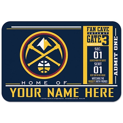 WinCraft Denver Nuggets 20'' x 30'' Personalized Floor Mat