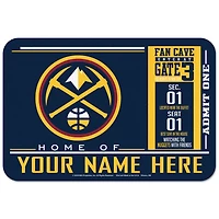 WinCraft Denver Nuggets 20'' x 30'' Personalized Floor Mat