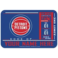 WinCraft Detroit Pistons 20'' x 30'' Personalized Floor Mat