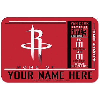 WinCraft Houston Rockets 20'' x 30'' Personalized Floor Mat