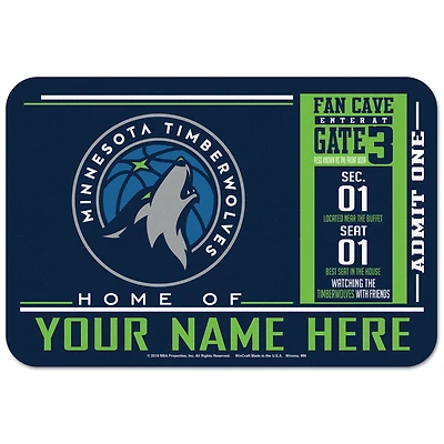 WinCraft Minnesota Timberwolves 20'' x 30'' Personalized Floor Mat