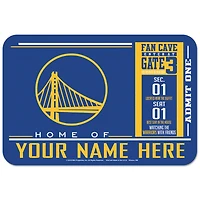 WinCraft Golden State Warriors 20'' x 30'' Personalized Floor Mat