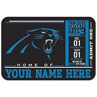WinCraft Carolina Panthers 20'' x 30'' Personalized Floor Mat