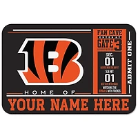 WinCraft Cincinnati Bengals 20'' x 30'' Personalized Floor Mat