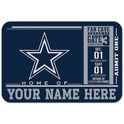 WinCraft Dallas Cowboys 20'' x 30'' Personalized Floor Mat
