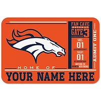 WinCraft Denver Broncos 20'' x 30'' Personalized Floor Mat