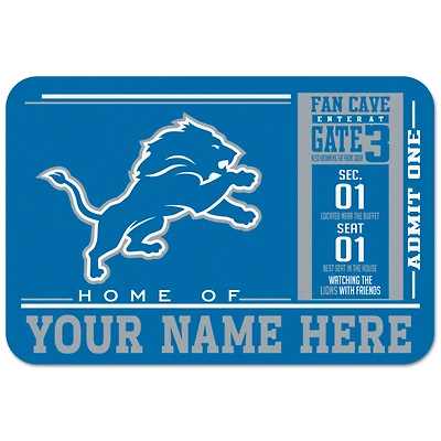 WinCraft Detroit Lions 20'' x 30'' Personalized Floor Mat