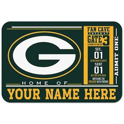 WinCraft Green Bay Packers 20'' x 30'' Personalized Floor Mat