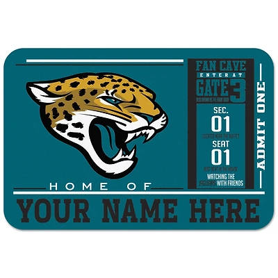 WinCraft Jacksonville Jaguars 20'' x 30'' Personalized Floor Mat