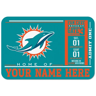 WinCraft Miami Dolphins 20'' x 30'' Personalized Floor Mat