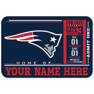 WinCraft New England Patriots 20'' x 30'' Personalized Floor Mat