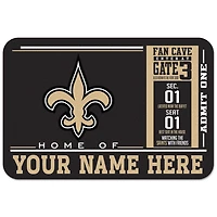 WinCraft New Orleans Saints 20'' x 30'' Personalized Floor Mat
